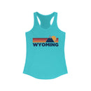Wyoming Women's Racerback Tank Top - Mountain Lover Sleeveless Shirt, Women's Wyoming Hiking Tank-3