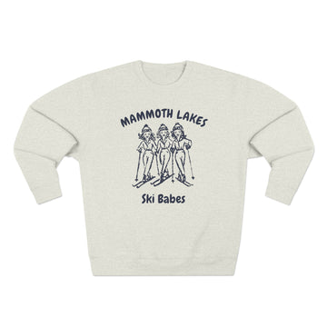 Premium Mammoth Lakes, California Ski Babes Sweatshirt