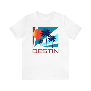Buy white Destin, Florida T-Shirt - Unisex Destin Shirt - Palm Silhouette