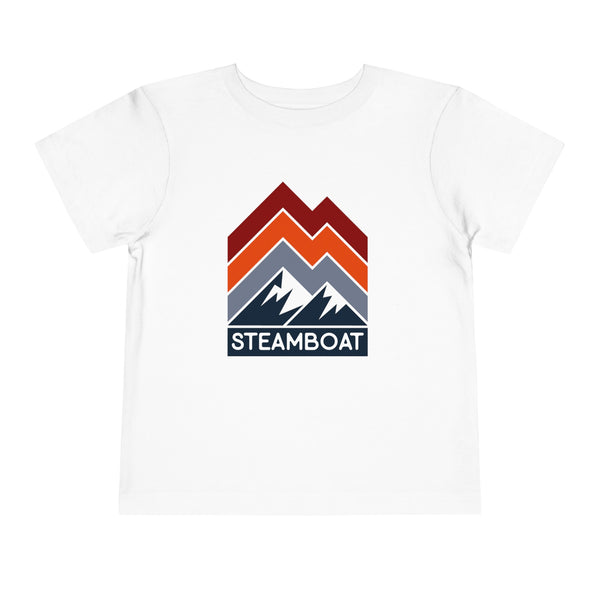 Steamboat, Colorado Toddler T-Shirt - Retro Palm Tree Toddler Steamboat Shirt