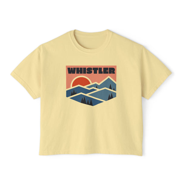 Women's Whistler, Canada Boxy Graphic Tee - Slightly Cropped