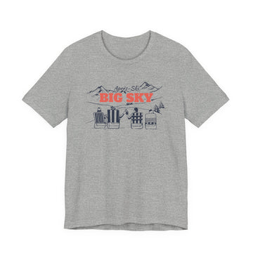 Buy athletic-heather Big Sky, Montana Après-ski T-Shirt - Vintage Mountain Graphic Tee