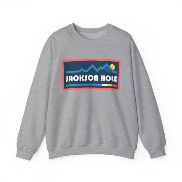 Jackson Hole, Wyoming Sweatshirt - Mountain Graphic Crewneck