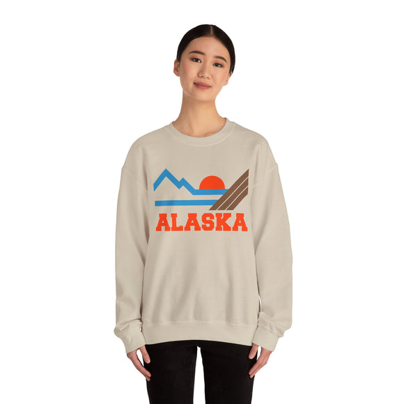 Alaska Sweatshirt - Mountain Alaska Crewneck Sweatshirt