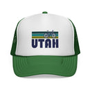 Utah Retro Bike Trucker Hat - Vintage Style Utah Cap-2