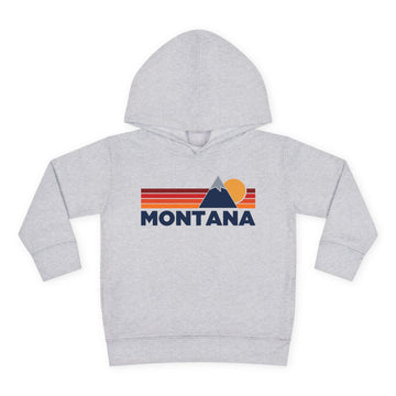 Montana Toddler Hoodie - Unisex Mountain Pullover Sweatshirt, Kids Hooded Jumper, Montana Souvenir - 0