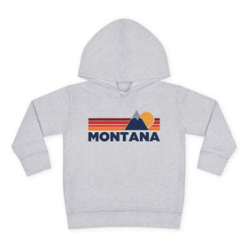 Montana Toddler Hoodie - Unisex Mountain Pullover Sweatshirt, Kids Hooded Jumper, Montana Souvenir