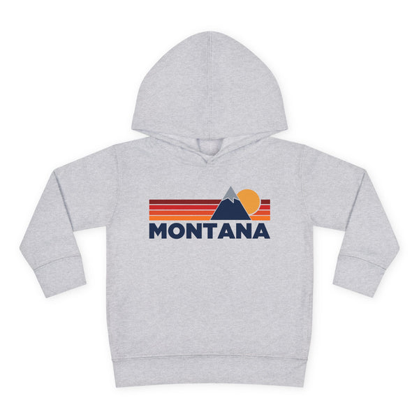 Montana Toddler Hoodie - Unisex Mountain Pullover Sweatshirt, Kids Hooded Jumper, Montana Souvenir