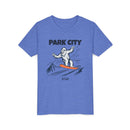 Park City, Utah Yeti Snowboard Youth Tee - Kids Skiing Shirt-4