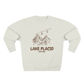 Premium Lake Placid, New York Gondola Ski Mountain Sweatshirt