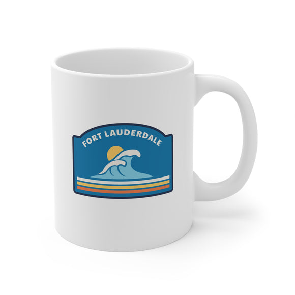 Fort Lauderdale, Florida Mug - Retro 11oz Ceramic Fort Lauderdale Mug