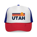 Utah Retro Sun Trucker Hat - Vintage Style Utah Cap-1
