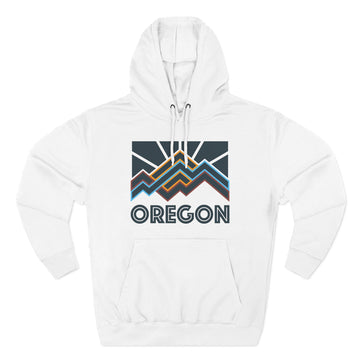 Oregon Hoodie - Retro Mountain Unisex Sweatshirt - 0