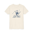 Lake Tahoe, California Youth Vintage Snow Ski Graphic Tee - Kids Lake Tahoe T Shirt-9