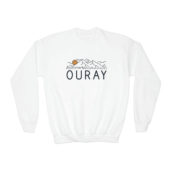 Ouray, Colorado Youth Sweatshirt - Unisex Kid's Ouray Crewneck Sweatshirt