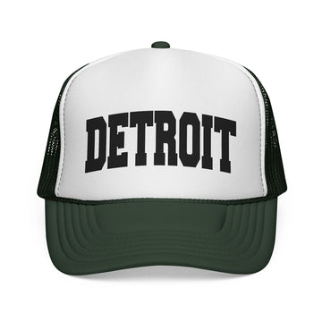 Buy dark-green Detroit, Michigan Collegiate Style Trucker Hat