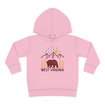 Buy pink West Virginia Toddler Hoodie - Unisex West Virginia Toddler Sweatshirt