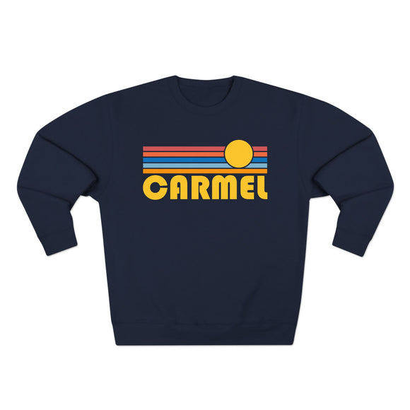 Premium Carmel By The Sea, California Retro Sun Graphic Sweatshirt