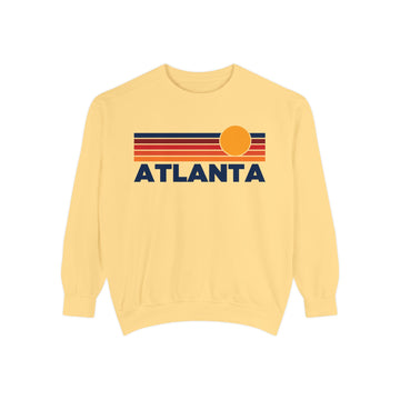 Atlanta, Georgia Sunset Stripes Sweatshirt | Comfort Colors - 100% Cotton