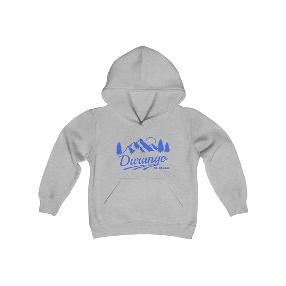 Retro Durango, Colorado Youth Hoodie - Mountain Durango, Colorado Kids Sweatshirt, Cute Durango, Colorado Children's Pullover
