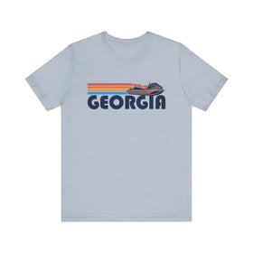 Buy light-blue Georgia T Shirt - Retro Jetski PWC Graphic Georgia Tee
