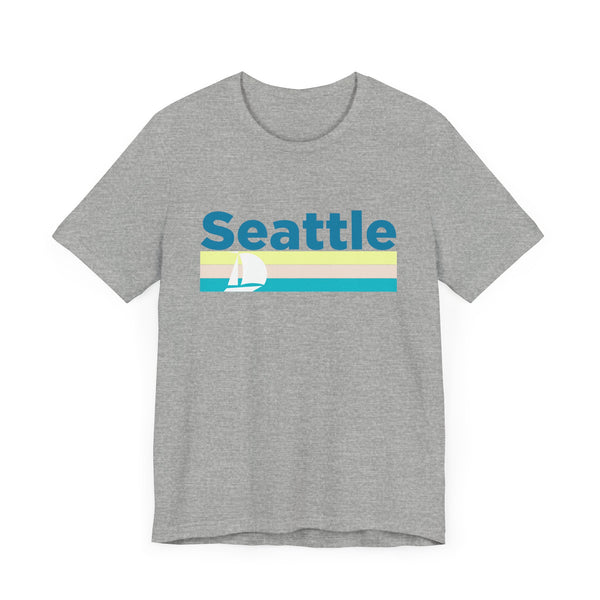 Seattle, Washington T Shirt - Sailboat Graphic Tee