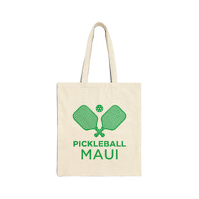 Maui, Hawaii Cotton Canvas Pickleball Maui Tote Bag