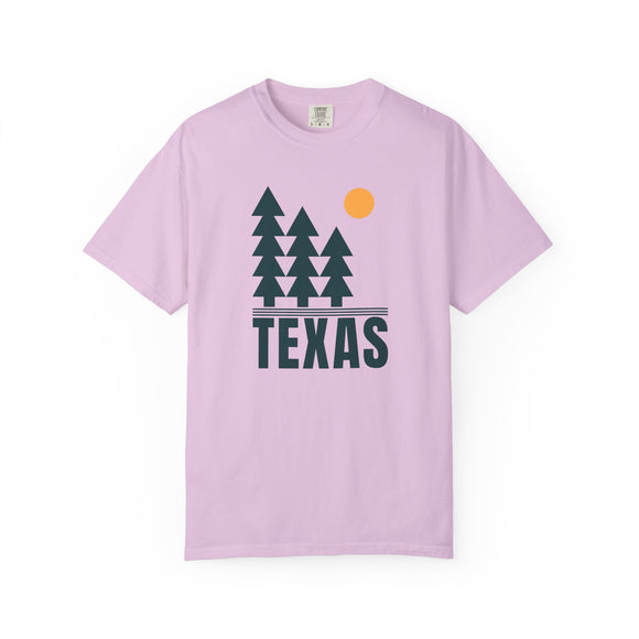 Texas T Shirt, Comfort Colors Cotton 100% Cotton Trees Tee