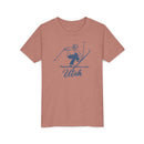 Utah Youth Vintage Snow Ski Graphic Tee - Kids T Shirt-6
