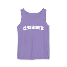 Buy violet Crested Butte, Colorado Tank Top Unisex | Comfort Colors - 100% Cotton