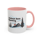 Jackson Hole, Wyoming Retro Snow Skiing Mountain 11 oz Mug, Ski Lodge Decor Coffee Cup, Mountain Gondola  Lover Gift, Retro Skiing Mug-11
