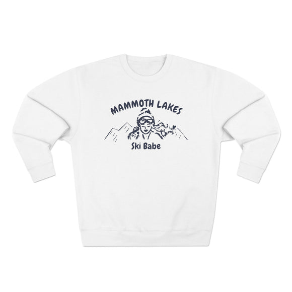 Premium Mammoth Lakes, California Ski Babe Sweatshirt