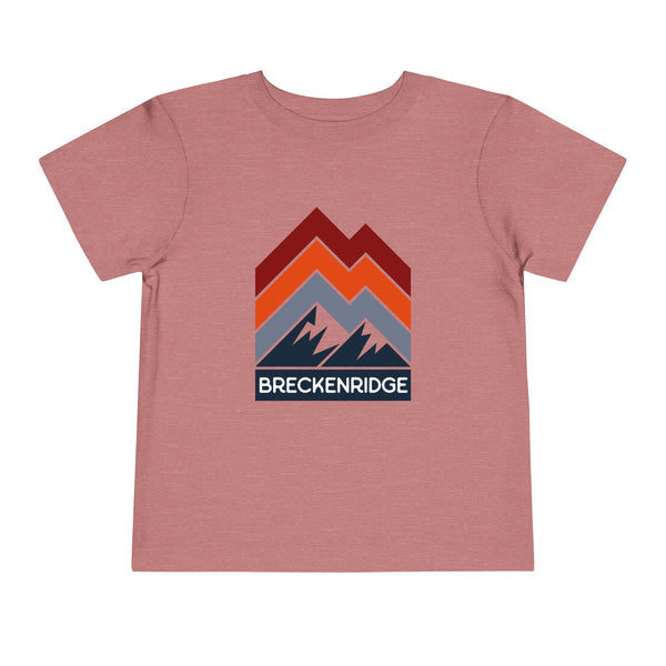 Breckenridge, Colorado Toddler T-Shirt - Retro Palm Tree Toddler Breckenridge Shirt