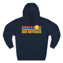 Premium San Antonio, Texas Hoodie - Retro Sun Unisex Sweatshirt-1