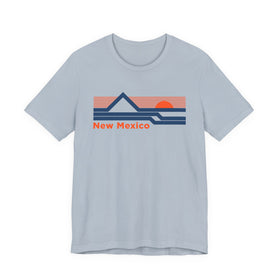 Buy light-blue New Mexico T-Shirt - Sunset Mountain