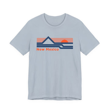 Buy light-blue New Mexico T-Shirt - Sunset Mountain