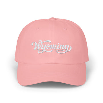 Buy pink Wyoming Dad Hat - Embroidered Wyoming Classic Dad Cap