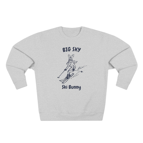 Premium Big Sky, Montana Ski Bunny Sweatshirt
