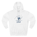 Premium Utah Vintage Snow Ski Hoodie-1