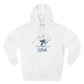Premium Utah Vintage Snow Ski Hoodie