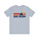 Retro Ski Bum T-shirt, Mountain Tee, Vintage Ski Bum Unisex Jersey Shirt, Outdoor Hiking Apparel-6