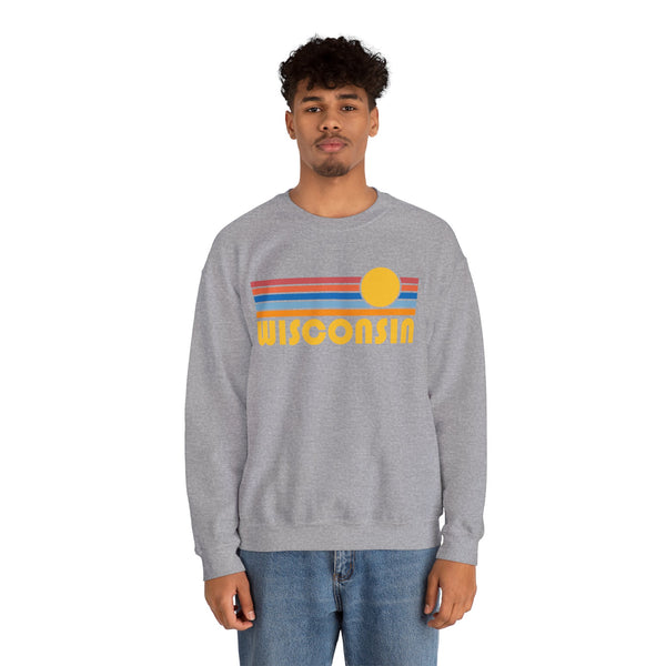 Copy of Copy of Wisconsin Sweatshirt - Retro Sunrise Unisex
