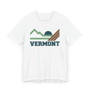 Vermont Retro Mountains Sunset T-Shirt | Vintage Vermont Tee-1