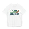 Vermont Retro Mountains Sunset T-Shirt | Vintage Vermont Tee