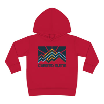 Buy vintage-red Crested Butte, Colorado Toddler Hoodie - Unisex Crested Butte, Colorado Toddler Sweatshirt