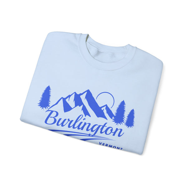 Burlington, Vermont Sweatshirt - Unisex Mountain Burlington Sweatshirt