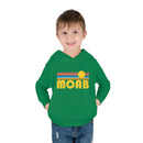 Moab, Utah Toddler Hoodie - Retro Sunrise Unisex Moab Toddler Sweatshirt-13
