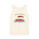 Coeur d'Alene, Idaho Tank Top Unisex - Pontoon Boat - Comfort Colors - 100% Cotton-2