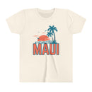Maui, Hawaii Youth Shirt - Retro Palm Tree Maui Kid's T-Shirt-1