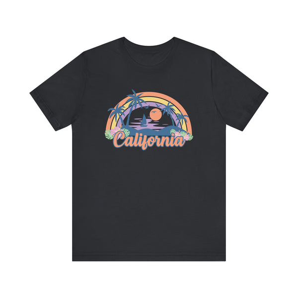 California T-Shirt - Retro Beach Unisex California Shirt